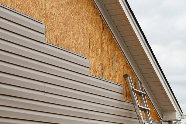 Professional Emergency Siding Repair technician working in Plymouth, PA